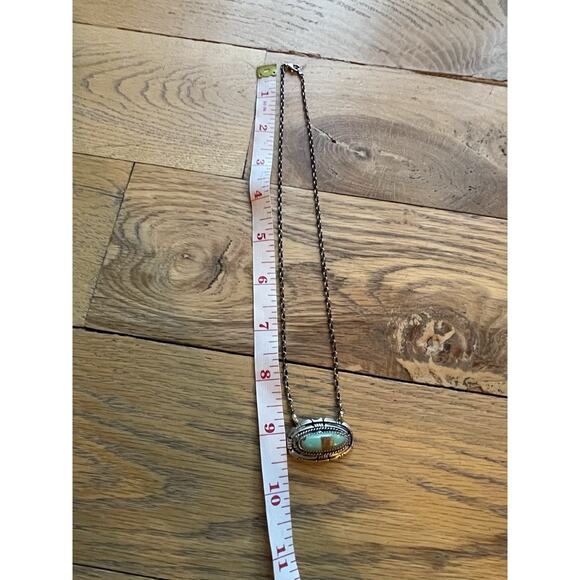 Navajo Sterling Turquoise Necklace by Begay - Picture 10 of 11